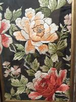Late 19th Century Framed Silk Embroidery (4 of 4) Late 19th Century Framed Silk Embroidery (4 of 4)