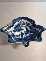 Caughley Blue & White Fisherman / Pleasure Boat Pattern Pickle Dish (4 of 4) Caughley Blue & White Fisherman / Pleasure Boat Pattern Pickle Dish (4 of 4)