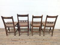Harlequin Set of 19th Century Welsh Oak Ball & Rail Back Chairs (10 of 11) Harlequin Set of 19th Century Welsh Oak Ball & Rail Back Chairs (10 of 11)