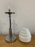 Art Deco Chrome Table Lamp with Opaline Shade (10 of 15) Art Deco Chrome Table Lamp with Opaline Shade (10 of 15)