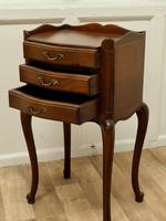 Pair of French 3 Drawer Cherry Wood Bedside Cabinets (4 of 5) Pair of French 3 Drawer Cherry Wood Bedside Cabinets (4 of 5)