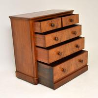Antique Victorian Burr Walnut Chest of Drawers (5 of 9) Antique Victorian Burr Walnut Chest of Drawers (5 of 9)