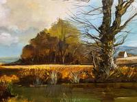 Large Magnificent Extensive Vintage Autumn Country Landscape Oil Painting (9 of 13) Large Magnificent Extensive Vintage Autumn Country Landscape Oil Painting (9 of 13)
