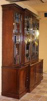 George 3 mahogany breakfront bookcase library circa 1800 (5 of 9) George 3 mahogany breakfront bookcase library circa 1800 (5 of 9)