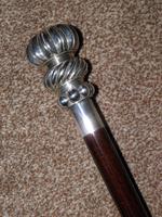 Vintage 925 Silver Segment Patterned Topped Walking Stick / Cane (6 of 11) Vintage 925 Silver Segment Patterned Topped Walking Stick / Cane (6 of 11)