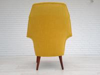 Erhardsen & Andersen, completely renovated high-backed Danish armchair, 60s (8 of 12) Erhardsen & Andersen, completely renovated high-backed Danish armchair, 60s (8 of 12)