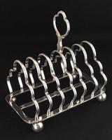 Late Victorian Silver Plated Toast Rack Late Victorian Silver Plated Toast Rack