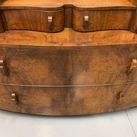 Art Deco Bow Front Chest of Drawers in Walnut (5 of 8) Art Deco Bow Front Chest of Drawers in Walnut (5 of 8)