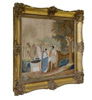 Fine Mid 19th Centutry Woolwork Picture of 'Rebecca at the Well' (3 of 5) Fine Mid 19th Centutry Woolwork Picture of 'Rebecca at the Well' (3 of 5)