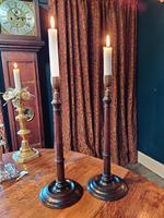19th Century Wooden Turned Candlesticks (2 of 8) 19th Century Wooden Turned Candlesticks (2 of 8)