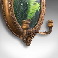 Pair of Antique Girandole Mirrors, English, Giltwood, Ovall, Wall, Regency, 1820 (7 of 10) Pair of Antique Girandole Mirrors, English, Giltwood, Ovall, Wall, Regency, 1820 (7 of 10)