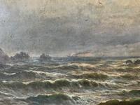 Gigantic George Henry Jenkins 19th Century Seascape Oil Painting (6 of 12) Gigantic George Henry Jenkins 19th Century Seascape Oil Painting (6 of 12)