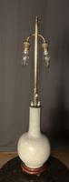 Pair of Tall Oriental Adjustable Grackle Glaze Lmps (6 of 9) Pair of Tall Oriental Adjustable Grackle Glaze Lmps (6 of 9)