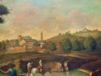 HUGE '17thc Old Master Manner' Original signed Italianate Landscape Oil Painting (11 of 16) HUGE '17thc Old Master Manner' Original signed Italianate Landscape Oil Painting (11 of 16)