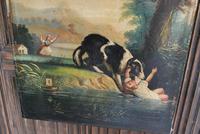 A Dog Saving a Child, Oil on Canvas (5 of 7) A Dog Saving a Child, Oil on Canvas (5 of 7)