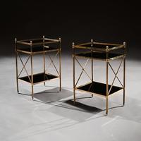 Pair of Maison Bagues Brass & Glass Etageres Louis XVI Style (5 of 5) Pair of Maison Bagues Brass & Glass Etageres Louis XVI Style (5 of 5)