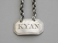 George III Silver Sauce Label 'kyan', By Thomas & James Phipps, London, C1820 (2 of 5) George III Silver Sauce Label 'kyan', By Thomas & James Phipps, London, C1820 (2 of 5)