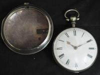Antique Silver Pair Case Pocket Watch Fusee Verge Escapement Key Wind Enamel Dial James Bucknell (6 of 11) Antique Silver Pair Case Pocket Watch Fusee Verge Escapement Key Wind Enamel Dial James Bucknell (6 of 11)