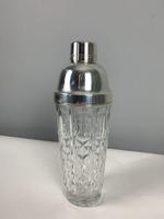 Silver Plate Art Deco Tall Glass Cocktail Shaker; 1930’s... Markers Marked (5 of 10) Silver Plate Art Deco Tall Glass Cocktail Shaker; 1930’s... Markers Marked (5 of 10)