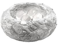 Antique Victorian Sterling Silver Paperweight / Model of a Nest (1 of 12)
