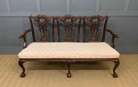Mahogany Chippendale Style Triple Chair Back Settee (13 of 18) Mahogany Chippendale Style Triple Chair Back Settee (13 of 18)