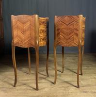 Pair of French Inlaid Tulipwood Bedside Tables (5 of 11) Pair of French Inlaid Tulipwood Bedside Tables (5 of 11)