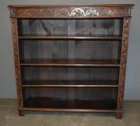 Victorian Carved Oak Open Bookcase (2 of 3) Victorian Carved Oak Open Bookcase (2 of 3)