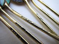 Superb Vintage Solid Sterling Silver Gilt & Enamel English Hallmarked Coffee Spoons Cased Boxed Set 1953 (6 of 10) Superb Vintage Solid Sterling Silver Gilt & Enamel English Hallmarked Coffee Spoons Cased Boxed Set 1953 (6 of 10)