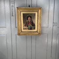 Antique Victorian oil painting portrait of young boy in hat signed JW Roberts 1887 (2 of 10) Antique Victorian oil painting portrait of young boy in hat signed JW Roberts 1887 (2 of 10)