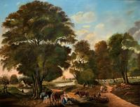 Huge Fabulous 19thc Continental Farming Country Landscape Oil Painting (6 of 19) Huge Fabulous 19thc Continental Farming Country Landscape Oil Painting (6 of 19)