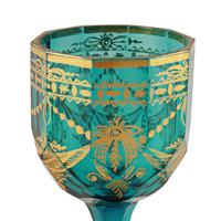 Pair of Georgian Gilded Green Wine Glasses (3 of 8) Pair of Georgian Gilded Green Wine Glasses (3 of 8)