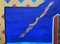 20th Century - British - Contemporary - Abstract Oil Painting of Naked Diver (6 of 11) 20th Century - British - Contemporary - Abstract Oil Painting of Naked Diver (6 of 11)