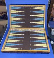 Edwardian French Leather Double book box with Backgammon set to the inside (6 of 14) Edwardian French Leather Double book box with Backgammon set to the inside (6 of 14)