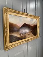 Antique Scottish landscape oil painting with Highland Cattle signed M Allinson 1 of 2 (4 of 10) Antique Scottish landscape oil painting with Highland Cattle signed M Allinson 1 of 2 (4 of 10)