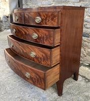 Regency Flame Mahogany Bow Front Chest of Drawers (8 of 17) Regency Flame Mahogany Bow Front Chest of Drawers (8 of 17)