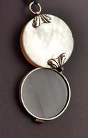 Antique Georgian Quizzing Glass Pendant, Mother of Pearl & Silver (11 of 14) Antique Georgian Quizzing Glass Pendant, Mother of Pearl & Silver (11 of 14)