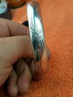 Art Nouveau Hallmarked 925 Sterling Silver Bangle Cuff Bracelet Salerno, Italy (8 of 9) Art Nouveau Hallmarked 925 Sterling Silver Bangle Cuff Bracelet Salerno, Italy (8 of 9)