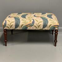 Regency Centre Footstool newly upholstered (4 of 4) Regency Centre Footstool newly upholstered (4 of 4)