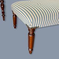 Buttoned Ticking Stripe Sofa & Footstool (5 of 11) Buttoned Ticking Stripe Sofa & Footstool (5 of 11)