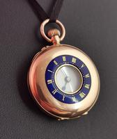 Antique 9ct Gold Half Hunter Pocket Watch, Blue Enamel (11 of 14) Antique 9ct Gold Half Hunter Pocket Watch, Blue Enamel (11 of 14)