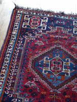 Vintage Persian Handmade Rug with a Vibrant Red & Blue Ground (7 of 8) Vintage Persian Handmade Rug with a Vibrant Red & Blue Ground (7 of 8)