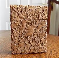 Rare Victorian Stunning Chinese Export Sandal Wood Carved Elephant Card Case (5 of 13) Rare Victorian Stunning Chinese Export Sandal Wood Carved Elephant Card Case (5 of 13)