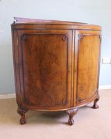 Figured Walnut Demi Lune Sideboard Side Cabinet (8 of 10) Figured Walnut Demi Lune Sideboard Side Cabinet (8 of 10)