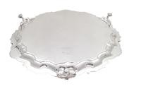 Antique Victorian Sterling Silver 10" Salver / Tray 1888 (6 of 8) Antique Victorian Sterling Silver 10" Salver / Tray 1888 (6 of 8)