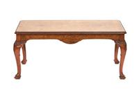 Burr Walnut & Carved Rectangular Coffee Table c.1930 (2 of 6) Burr Walnut & Carved Rectangular Coffee Table c.1930 (2 of 6)