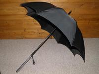Vintage Indian Silver Black Canopy Umbrella With Bold Hindu God Themed Handle (4 of 11) Vintage Indian Silver Black Canopy Umbrella With Bold Hindu God Themed Handle (4 of 11)