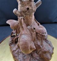 Thomas Wilkinson Wallis of Louth, Wood Carving with Snail and Ivy, 1867 Original Stand (11 of 11) Thomas Wilkinson Wallis of Louth, Wood Carving with Snail and Ivy, 1867 Original Stand (11 of 11)