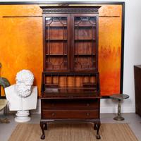 Secretaire Bureau Bookcase Astragal Glazed Mahogany Library Cabinet Edwardian (3 of 14) Secretaire Bureau Bookcase Astragal Glazed Mahogany Library Cabinet Edwardian (3 of 14)