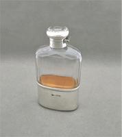 Handsome George V silver & glass hip flask (6 of 6) Handsome George V silver & glass hip flask (6 of 6)