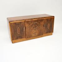 Art Deco Figured Walnut Sideboard